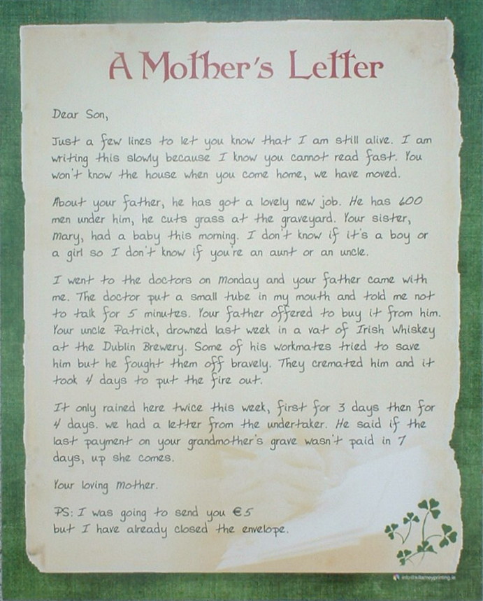 A Mother's Letter